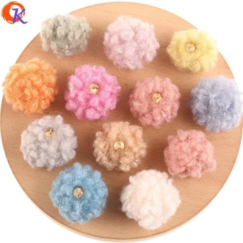 Cordial Design 100Pcs 18MM 22MM Jewelry Accessories/DIY Bead/Hand Made/Charms/Fabric Effect/Jewelry Making/Earring Findings