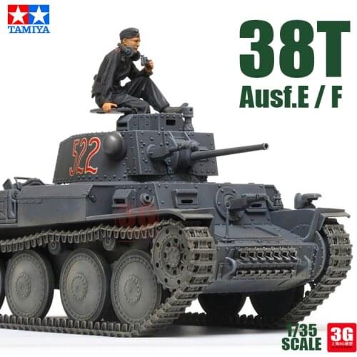 Tamiya Military Assembled Tank Model 35369 German 38(t) Ausf.E/F Light Tank 1/35