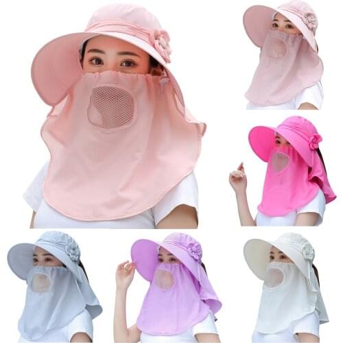 Women Summer Cap Hot Sale Quality Women Outdoor Sport Fishing Hiking Hat UV Protection Face Neck Flap Sun Cap Hat Dropshipping