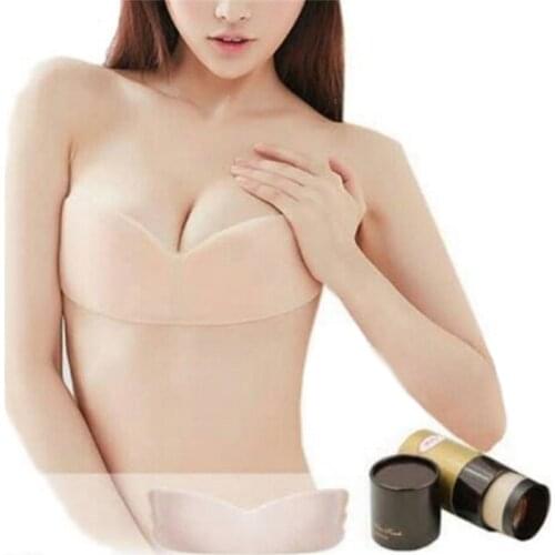 1pcs Women Sexy Breast Pads Push Up Bra Insert Silicone Bra Gel invisible inserts Breast Bra Cleavage Triangle Pads Enhancer new