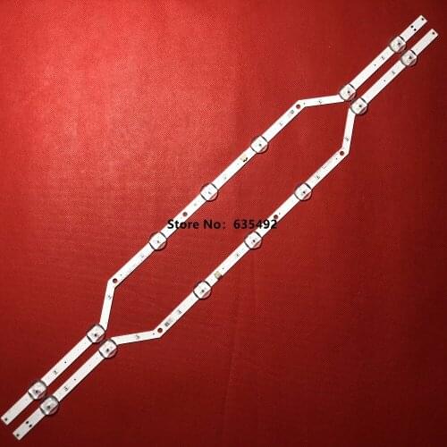 100%new 2pieces LED Backlight Strips for Samsung TV un32j5205 2015SVS32 FHD F-COM 7LEDS REV1.3 150404 LM41-00134A_LM41-00147A