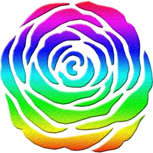 13*13 Flower pvc Layering Stencils for DIY Scrapbooking/photo album Decorative Embossing DIY Paper Cards Crafts