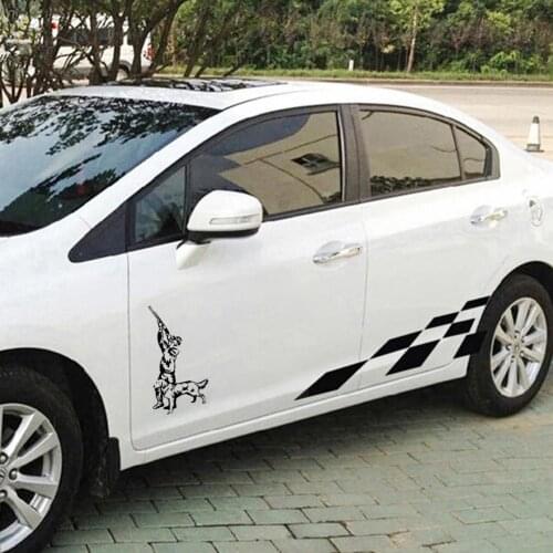 2020 Car Sticker Hunter Hunting with Dog Car Body Sticker Cool Reflective Window DIY Door Decal car accessories наклейки на авто