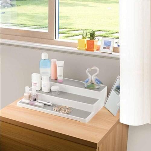 Home Organization 3 Tier Spice Rack Step Shelf Organizer Kitchen Seasoning Bottle Jar Stand