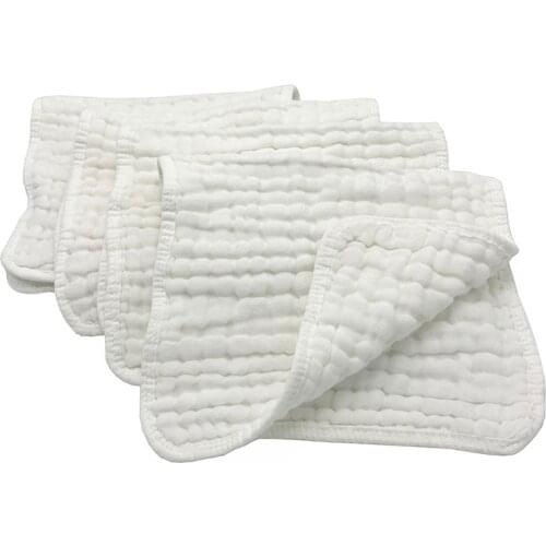 Factory OEM Muslin Burp Cloths 4 Pack Large 20" by 10" 100% Cotton 6 Layers Extra Absorbent and Soft