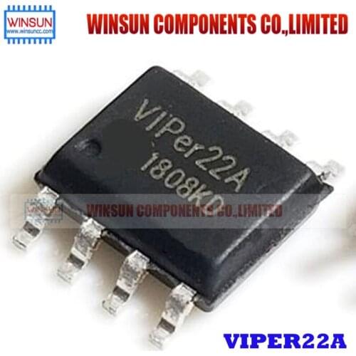 50PCS/LOT VIPER22A SOP8 Brand New Original VIPER22AS
