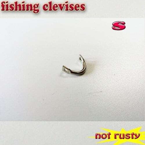500PCS/LOT)NOT RUSTY Fishing Clevises lure tools size: S 6.4*4.5*1.0*1.2mm