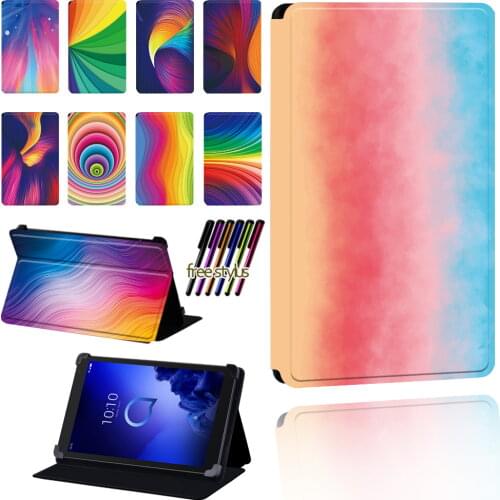 Capa De Tablet Para Alcatel 1T 7 10 / 3T 8 10 / A3 10 Tablet Scratch Resistant Lightweight Protective Case Cover + Pen