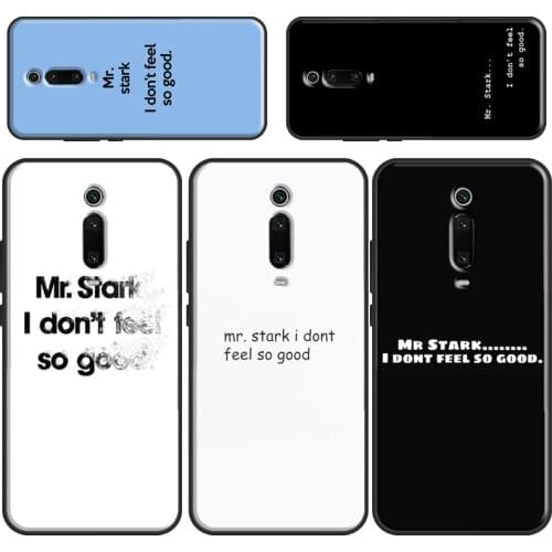Mr Stark I Don't Feel So Good Case For POCO F3 M3 Pro POCO X3 Pro Coque For Xiaomi Mi 11 Ultra 10T Pro Mi Note 10 Lite