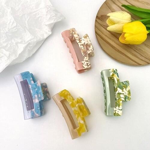 CYGJFC Woman Patchwork Hair Claws Floral Acetate Hairpins Barrettes Hair Clips Women Hair Accessoires Headwear Hairgrip Ornament