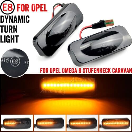 For Opel For Omega B Stufenheck Caravan 1994-2003 LED Dynamic Turn Signal Light Side Fender Marker Lamp