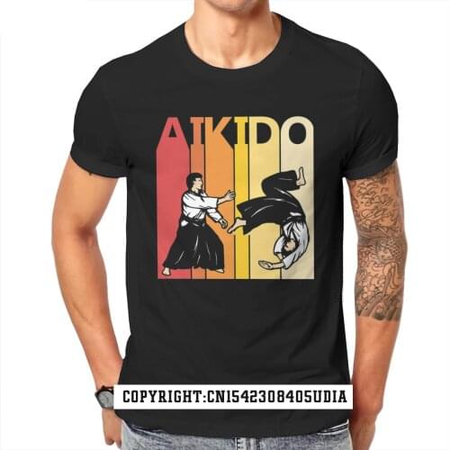 Vintage Retro Style Tshirt Aikido Hapkido Boken Tanto Jo Martial Arts Top Quality T Shirt Personalized Design Top T-Shirts