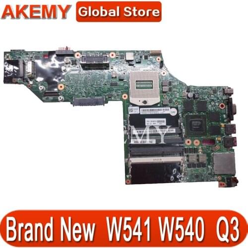 K2100m Q3 2G W8P HM87 00HW114 For Lenovo ThinkPad W541 W540 motherboard LKM-1 WS MB 12291-2 100% Test OK free shipping