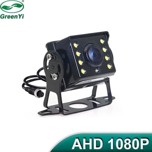 GreenYi HD AHD 1920*1080P Starlight Night Vision 8 LED Car Rear View Reverse Backup AHD Camera With 10M 15M 20M Video Cable