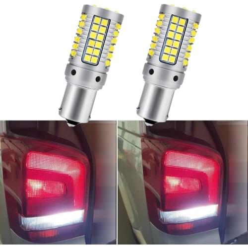 2Pcs 100% Canbus Car LED for Volkswagen VW Transporter Multivan T4 T5 T5.1 T6 Error Free LED Backup Daytime Running Light Bulb