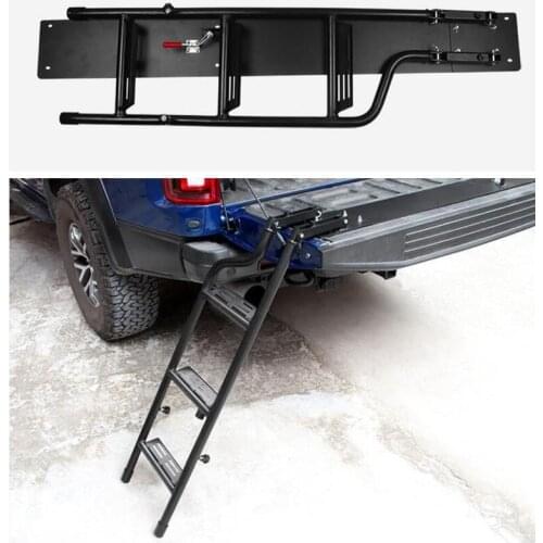 Pickup Car Rear Trunk Cover Tailgate Ladder Step Ladder For Dodge-RAM 1500 2500 3500/Toyota Tundra/Ford F150/Ford Raptor/Ranger