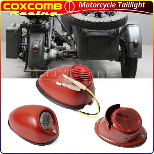 Motorcycle 12v Bulb Retro Rear Light Fender Mount Side Indicator Light For BMW M72 R75 K750 KS750 Dnepr Ural Sidecar Zündapp DB