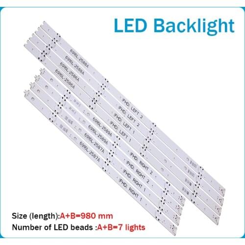 New Original LED Strip 49" for LG V16 ART13 6916L-2586A 6916L-2587A 6916L-2588A 6916L-2589A FHD L1 L2 FHD R1 R2