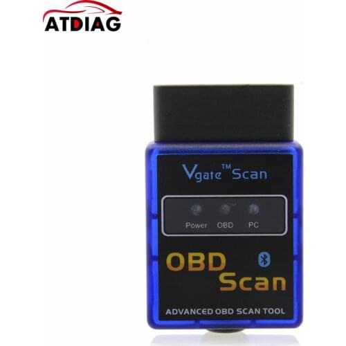 Original Version Vgate ELM327 V2.1 OBD2 Scanner Coder Reader ELM 327 Bluetooth ELM327 OBDII Scanner Support OBD2 Protocols