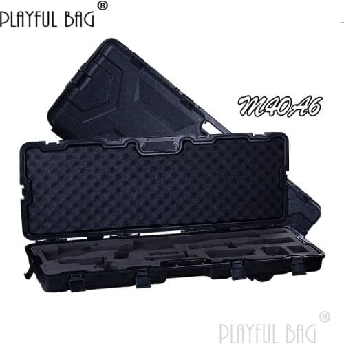 PB Playful bag Clever tiger shell throwing M40A6 soft bullet gun box Plastic Storage box Portable protective parts CS Toys QF23S