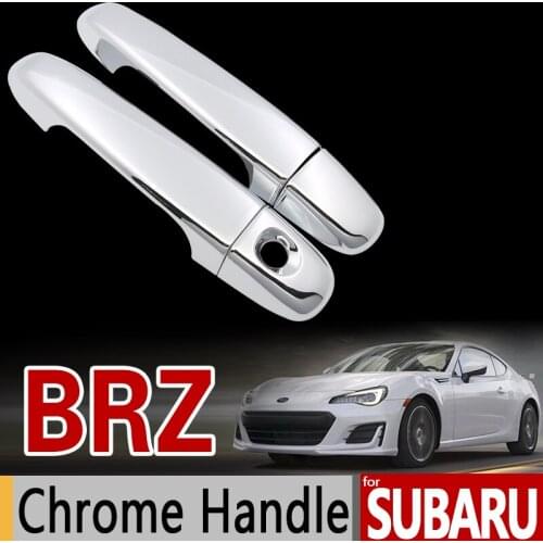 For Subaru BRZ Luxurious Chrome Handle Cover Trim Set 2Door 2012 2013 2014 2015 2016 2017 Car Accessories Stickers Car Styling
