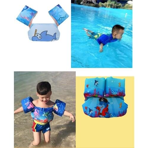Deluxe Kids Swimming Floats Swim Trainer Floating Armbands Pool Buoyancy Vest