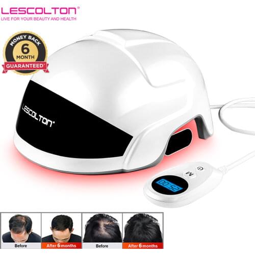LESCOLTON LED Hair Growth Helmet FDA Laser Cap Hair Loss Treatment Device Medical Caps for Men and Women gorras hombre capacete