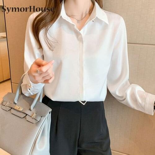 Женские голубые рубашки SymorHouse China At AliExpress