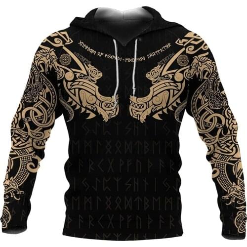 Viking Tattoo 3D Printed Hoodies Harajuku Fashion Sweatshirt Women Men Casual Pullover sudadera hombre Drop Shipping 14