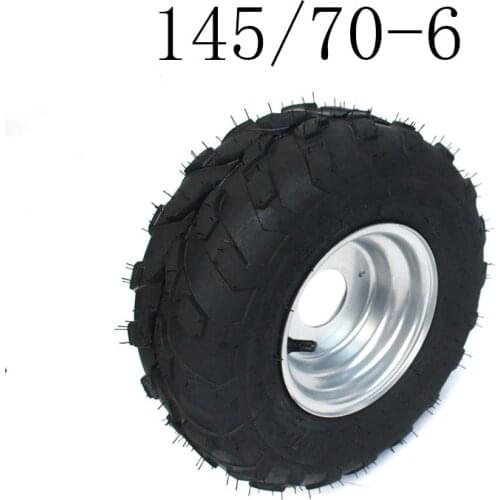 High Quality 6 Inch ATV Wheels 145/70-6 Tire Tyre for 6 Inch Iron Wheel Rims Fits Go Kart Buggie Atv Quad