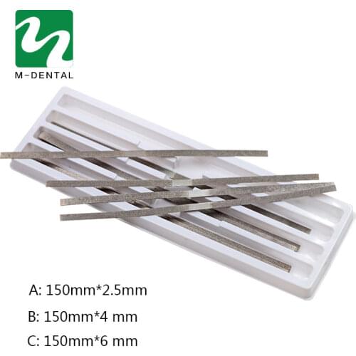 12Pcs/box Dental Metal Polishing Stick Strip With Single Side Of Alumina-Plated Sanding Surface for Dental 2.5mm/4mm/6mm Width