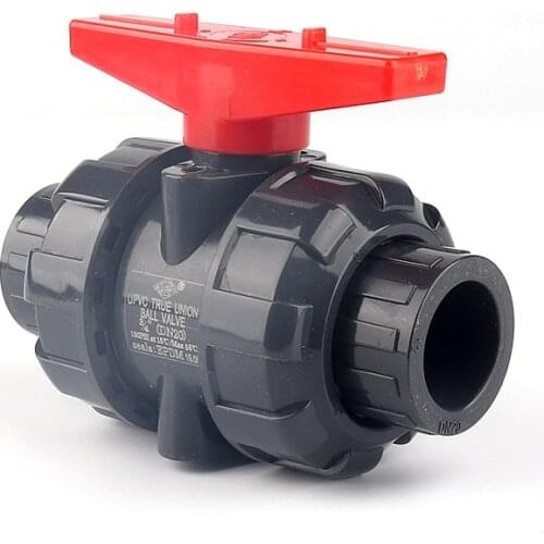 20-110mm UPVC Pipe Globe Valve Double Union Joint Garden Irrigation Aquarium Switch Ball Valve Wholesale Big Size