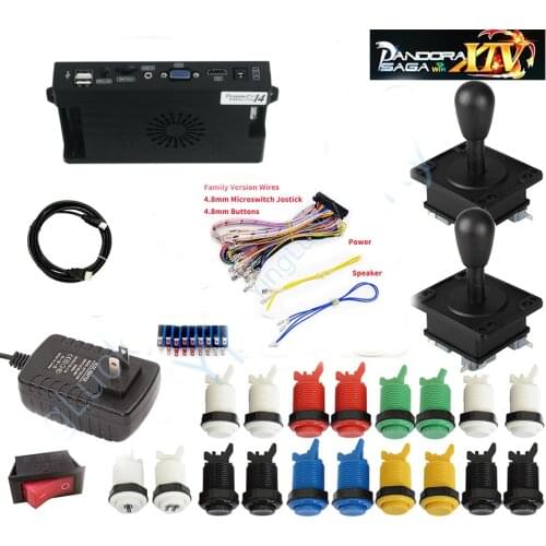 3 sets of pandora box 14 4800 in 1 home version with arcade stick American happ button pandora console cable