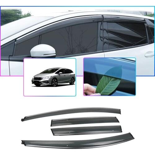 Car Styling Smoke Window Sun Rain Visor Deflector Guard For Honda jade 2013 2014 2015 2016 2017 2018 2019 2020 Accessories 4PCS
