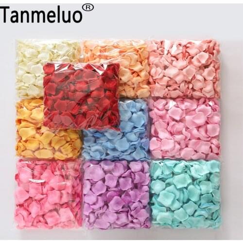 4600pcs/lot Multicolor rose petal wedding party confetti table decoration birthday party wedding confetti flower