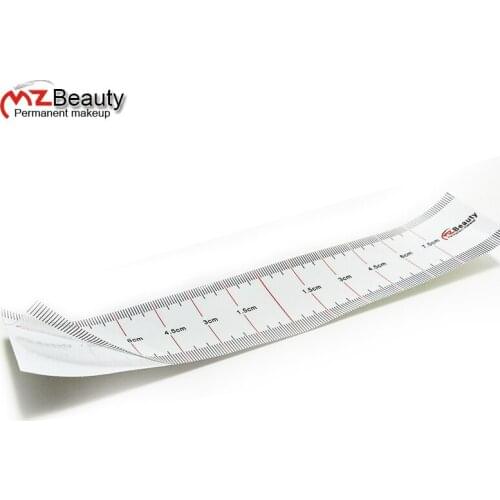 7.5cm Disposable Eyebrow large Ruler Microblading Accessories Tool Measurement Mark Permanent Makeup Sticker Tattoo Tool Kit