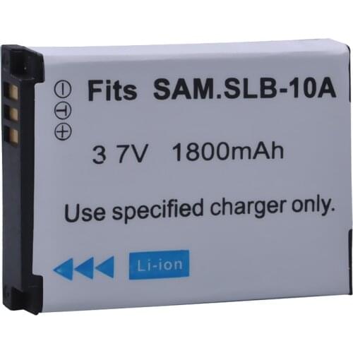 1Pc 3.7V SLB-10A SLB10A SLB 10A Camera Battery for Samsung PL50 PL60 PL65 P800 SL820 WB150F WB250F WB350F WB750 WB800F WB500