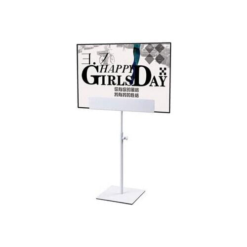 Free Shipping Metal Table White Paint Poster Stand Poster Display Banner Stand Sign Stand A4 A3 Tabletop Display
