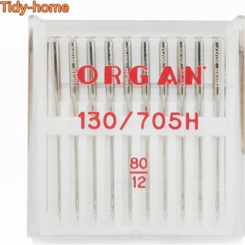 10pcs/pack ORGAN Needle HAX1 Household Sewing Machine Needles Universal Needle For Cotton Linen Size 130/705H 80, 90, 100, 110