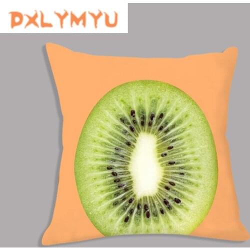 Kiwi Fruit Orange Avocado Cushion Covers for Sofa Nordic Posters Prints Cushion Cover Decorative Velvet Pillow Case