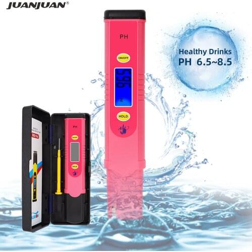 Digital LCD PH Meter Pen 0.1High Accuracy Pen Water Purity Quality Pocket Portable Thermometer Drinking Pool Water Analyzer