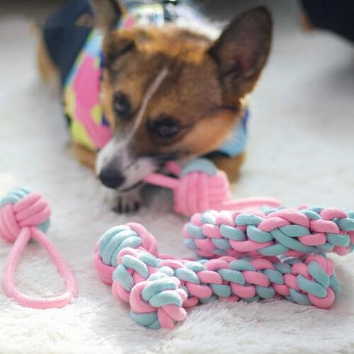 Dog Molar Toy Pet Interactive Cotton Rope Chew Ball Set Cat Tooth Clean Tool Puppy Decompresses and Bites The Toy Dog Supplies