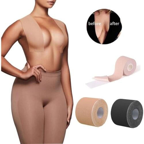 New Breast Lift Tape Diy Adhesive Chest Support Belt Gather Body Tape Bra Waterproof Push Up Sticky Bra Nipple Covers