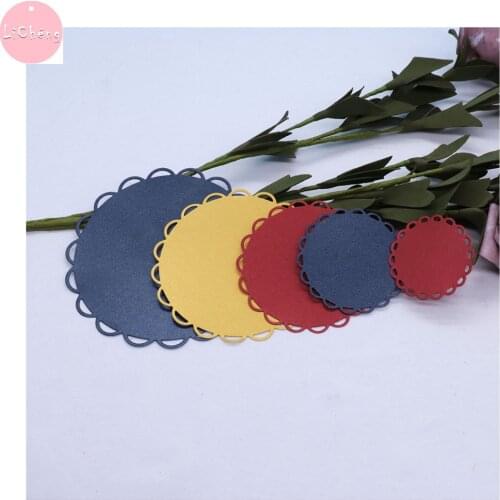 Circle Layering Metal Cutting Dies Scrapbooking Photo Album Card Making Craft Diy Stencil Stamps and Slimline Card Dies