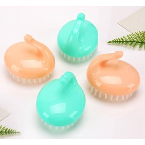 New shampoo massage comb scalp protector claw head massager meridian brush baby silicone shampoo brush LX8535