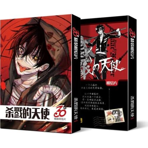 10 boxes/lot Japanese style Anime Angels of Death lomo postcard toy cartoon small card 30pcs pictures postcard box toy gift