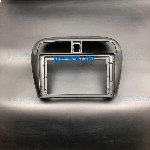 9 inch Car Dashboard Frame Fit for Mitsubishi mirage attrage 2012-2018 Car DVD GPS Panel Dash Kit Mounting Frame Trim