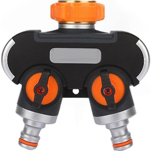 Garden Hose Splitter Water Hose Splitter Heavy Duty Hose Connector for Outdoor Indoor Use TS2 Water tight shutoff ball valve
