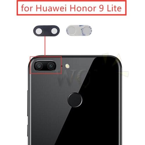 2pcs for Huawei Honor 9 Lite Camera Glass Lens Back Rear Camera Glass Lens with Glue Honor9 Youth Replacement Repair Spare Parts