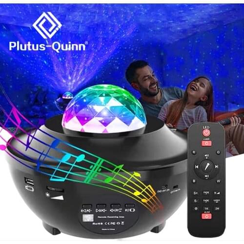 LED Night Light Galaxy Projector Lamp with Bluetooth Music Star Projection Lamp Decor For Home Bedroom Party As Childrens Gift